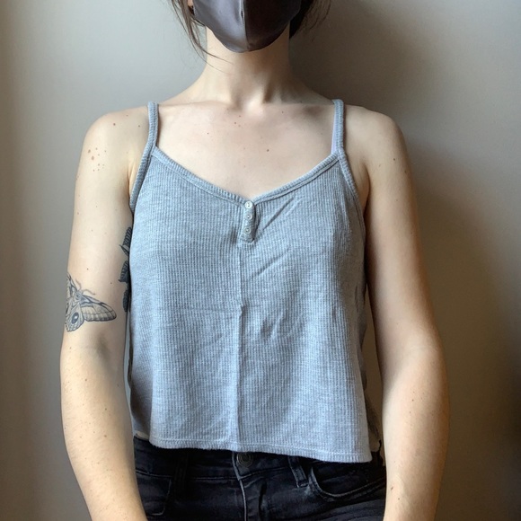 Waffle buttoned tank ❤️ - Picture 1 of 4